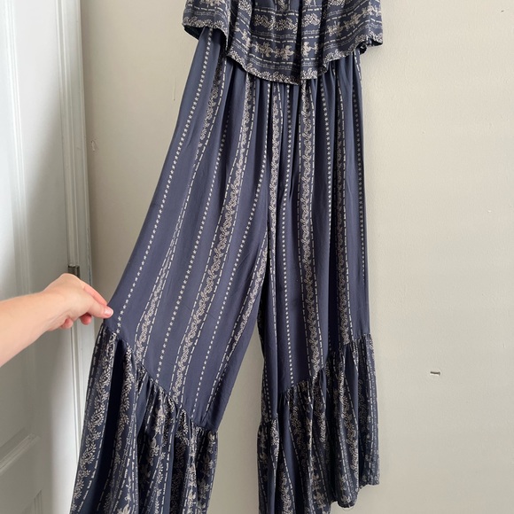 Super Soft Boho Strapless Jumpsuit Romper Tube Top Sz XS - Picture 3 of 7